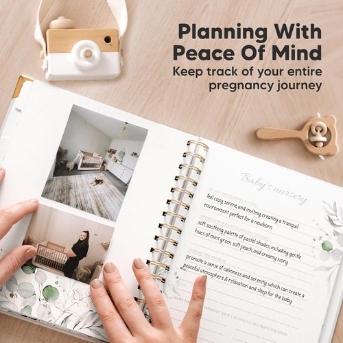 Alpine Pregnancy Journal | Beautiful 90-Page Hardcover Memory Book for First-Time Moms