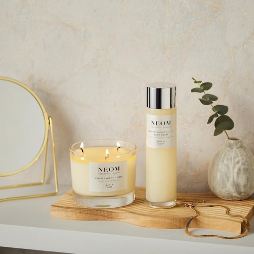 NEOM Perfect Night's Sleep Bath Foam - 100% Natural Lavender & Sweet Basil | 200ml Soothing Blend with Aloe & Almond Oil