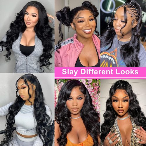 Transparent HD Lace Closure Body Wave Invisible Ultra-thin 4x4 Closure Brazilian Raw Virgin Human Hair Pre Plucked Natural Black (4x4 Lace Closure, 20 Inch)