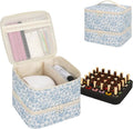 Skiennix Nail Polish Organizer Bag - Holds 30+ Bottles | UV Nail Lamp & Gel Polish Travel Storage for Manicurists