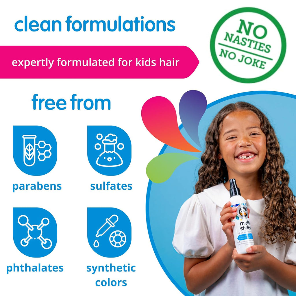 SoCozy Multi Styler - Kids' Hair Spray for Everyday Use | Gentle Formula with Quinoa & Aloe (5.2 Fl Oz)