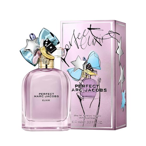 Marc Jacobs Perfect Elixir Eau de Parfum - Ambery Floral Women's Fragrance with Rhubarb & Vanilla - Vegan Formula