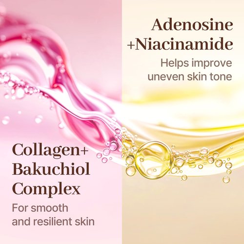 Cellre Collachiol Cream Shot Ampoule – 3-in-1 Toner, Serum & Cream Mist | Collagen + Bakuchiol Complex for Smooth, Moisturized, and Healthy-Looking Skin | 145 ml & Travel Size 55 ml