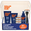 Dollar Shave Club | Ultimate Set | 4 Swift Rinse Refill Cartridges, 1 Handle, 1 Prep Scrub 3 ounce, 1 Shave Cream 6 ounce, 1 Post Shave Dew 3.4 ounce
