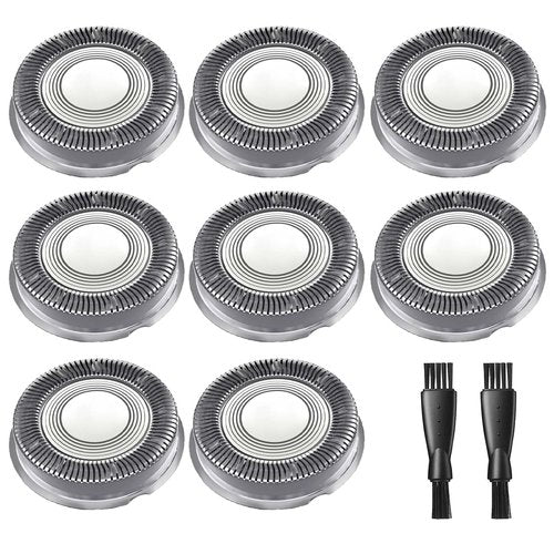 Norelco Head Shaver Replacement Heads Compatible with Philips Norelco Head Shaver Pro HS5980 HS7980 HS9980, 8PCS HS740 Blade Refill, 2 Cleaning Brush