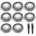 Norelco Head Shaver Replacement Heads Compatible with Philips Norelco Head Shaver Pro HS5980 HS7980 HS9980, 8PCS HS740 Blade Refill, 2 Cleaning Brush
