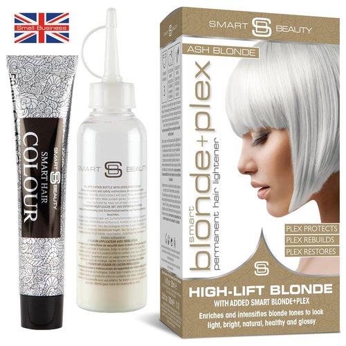 Smart Beauty Ash Blonde Hair Dye - Permanent Cool Ash Color with Plex Conditioner | Vegan & Cruelty-Free