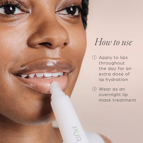PÜR MINERALS Hydrating Lip Balm - Peptide-Infused Moisturizing Lip Care for Soft, Smooth Lips | 0.5 Oz