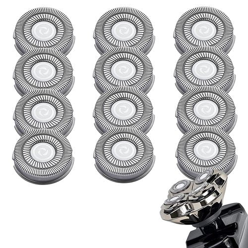12Pcs Shaver Replacement Blades, Compatible with Skull Pitbull Shaver Gold/Silver/Platinum PRO, Super Close Shaving Heads.
