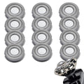 12Pcs Shaver Replacement Blades, Compatible with Skull Pitbull Shaver Gold/Silver/Platinum PRO, Super Close Shaving Heads.