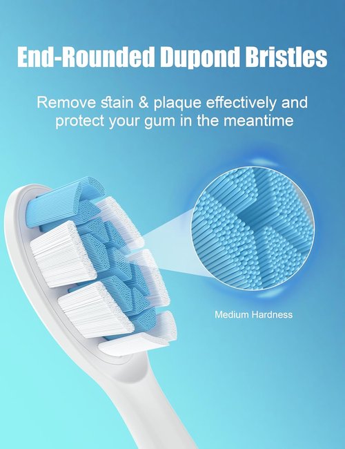 Philips Sonicare Toothbrush Replacement Heads - Diamondclean Electric Brush Refills, 10 Pack White