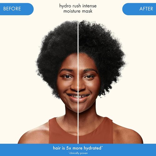 Amika Hydro Rush Intense Moisture Mask - Deep Hydration with Hyaluronic Acid for All Hair Types