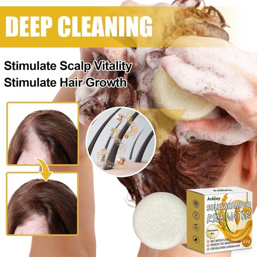 Skiennix Rice Water Shampoo & Conditioner Set - Organic Hair Growth & Deep Cleansing | 2 Pack