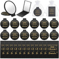 Geetery 48 Sets Inspirational Compact Mirror Bulk Round Makeup Glass Purse Pocket Mini Hand Folding Makeup Mirror with Gift Bags for Women Day Coworker Friends