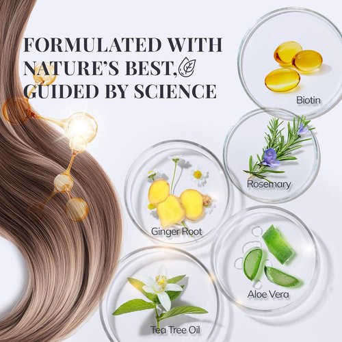 Biotin & Rosemary Shampoo - Hair Growth Formula for Thinning Hair | Sulfate-Free, 10 fl oz