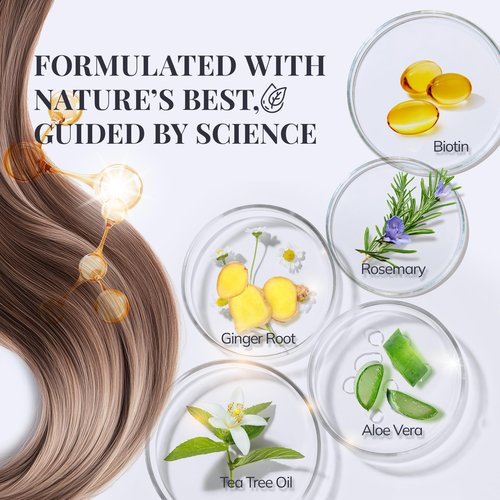 RootStim Biotin & Rosemary Shampoo for Hair Growth - Hair Loss Shampoo with Saw Palmetto Ginger Caffine Supports Thicker-Looking Hair Sulfate Free 10 fl oz Each, Pack of 2