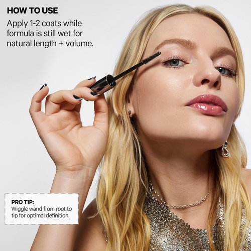 Milk Makeup KUSH High Roll Tubing Mascara - Longwear, Water-Resistant Formula for Natural Volume & Definition - 0.3 oz