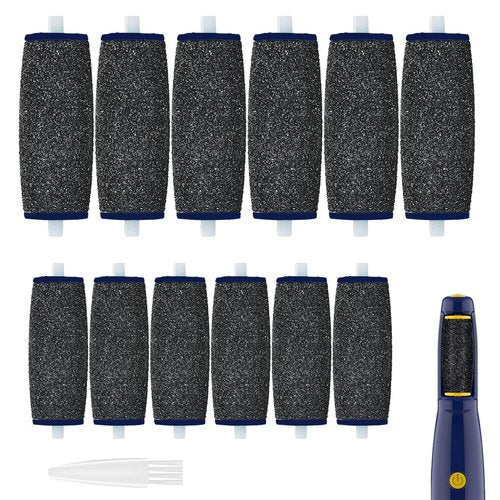 Replacement Roller Compatible with Dr. Scholl's Callus Remover Electronic Foot File-Extra Coarse (12 Pack)