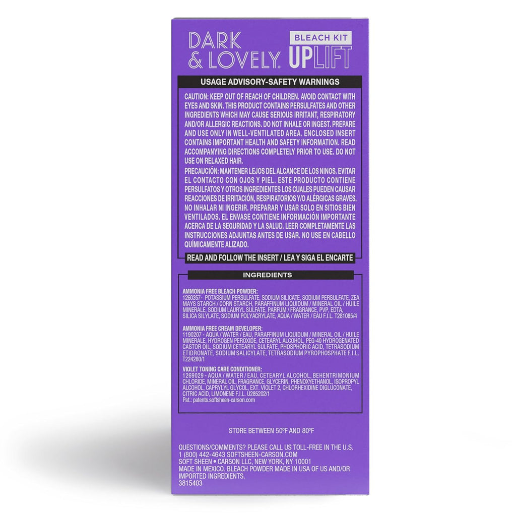 SoftSheen-Carson Dark and Lovely® Uplift Bleaching Kit - Powder, Developer & Toner for Blonde Hair