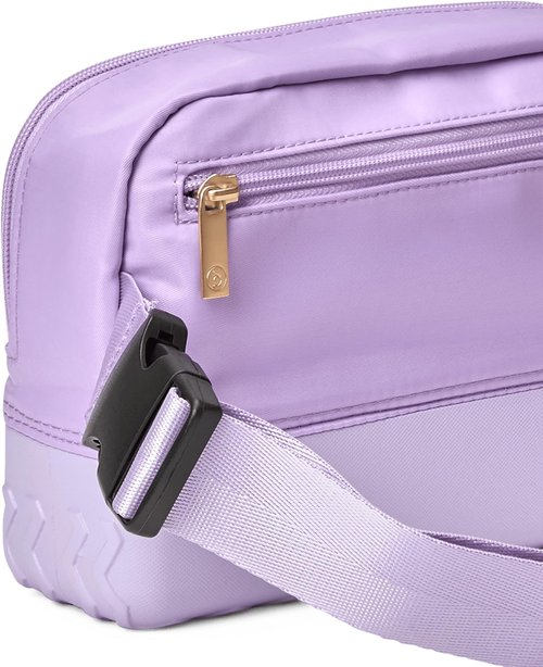 BOGG BAG - Lilac Crossbody Belt Bag - Durable Nylon with Adjustable Strap - 9in L x 3in W x 7in H