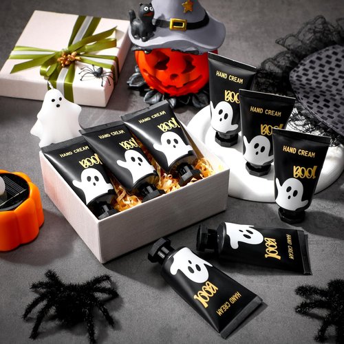 Heigble 48 Sets Halloween Ghost Hand Cream Gifts Bulk Halloween Hand Cream Travel Lotion Mini Size Baby Shower Party Gifts Favors Ghost Birthday Christmas Party Supplies for Guest