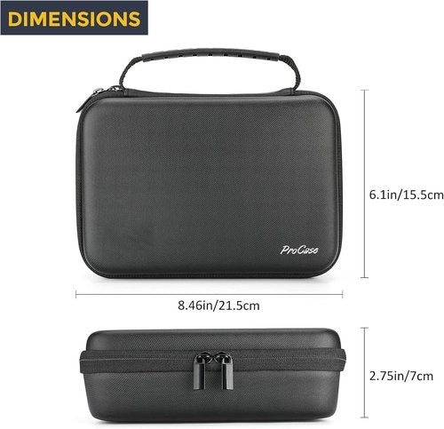 ProCase Hard Carrying Case for Norelco Multigroom Series 7000 - Black | Protects Men's Electric Trimmer & Attachments