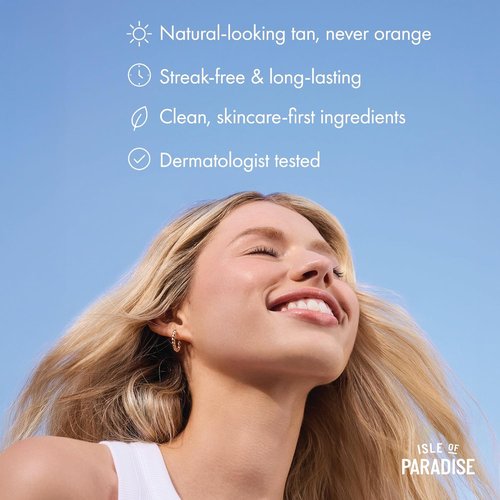 Isle of Paradise Self Tanning Drops - Natural Bronze Tan, Long-Lasting, Cruelty-Free, 1.01 fl. oz