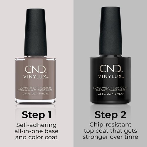 CND Vinylux Longwear Nail Polish - Above My Pay Gray with Gel-Like Shine & Chip Resistance | 0.5 Fl Oz