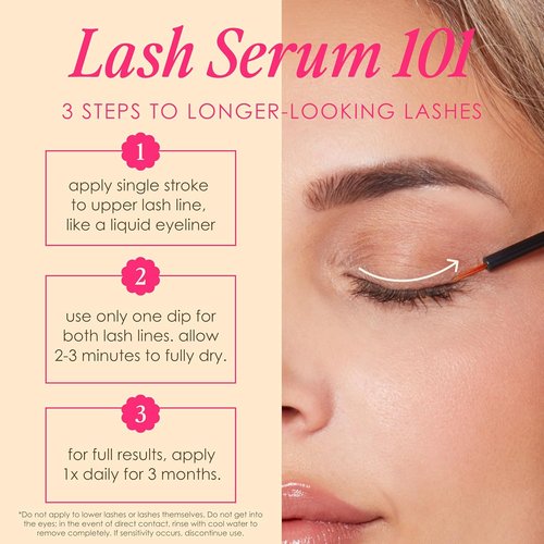 Grande Cosmetics GrandeLASH-MD Lash Enhancing Serum - Peptide & Vitamin Infused for Fuller, Thicker Lashes - Ophthalmologist Tested, Cruelty-Free