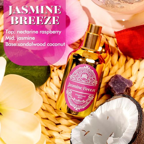 Regine Switzerland Body Spray Set - Travel Size Fragrance Mist Trio | Vanilla Woods, Cloud Serenade, Jasmine Breeze - 60ml Each