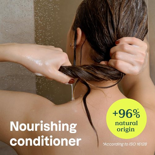 ATTITUDE Nourishing Hair Shampoo & Conditioner - Vegan, Plant-Based Formula with Grape Seed Oil | 32 Fl Oz