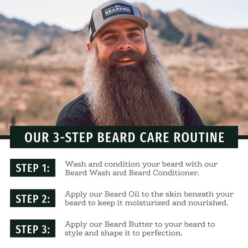Live Bearded Beard Conditioner, 8 fl oz - Strengthens and Softens Facial Hair - Made in the USA - All-Natural Ingredients with Biotin, Caffeine | Executive Scent - Cedar, Vanilla