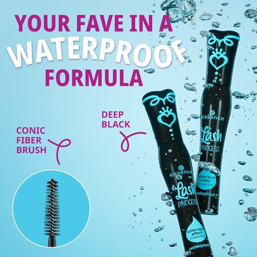 Essence Lash Princess Mascara Holiday Gift Set - 4 Vegan & Cruelty-Free Mascaras | False Lash Effect, Waterproof, Curl & Volume | Perfect Stocking Stuffer for Beauty Lovers