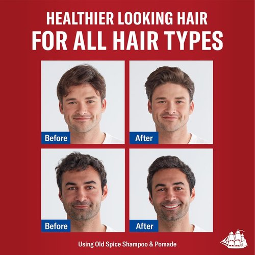 Old Spice Hair Pomade - Medium Hold, Low Shine Men's Hair Styling | 2.22 Oz