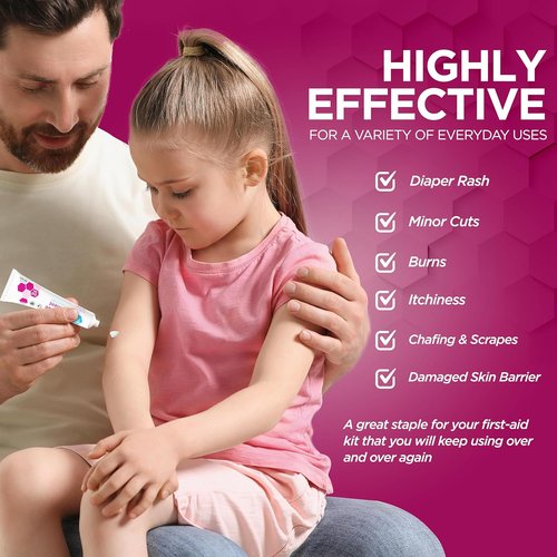 MED PRIDE Zinc Oxide Ointment 20% - High-Potency Diaper Rash & Wound Healing Cream | 1oz Barrier Repair Paste