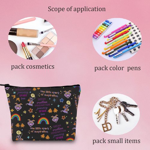 MNIGIU Purple Dragon Cosmetic Bag Purple Dragon Lover Gift Dragons Merch (Purple Dragon Bag)
