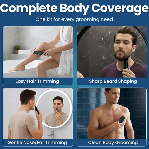 247 Groomed Self Haircut Trimmer - Auto Blending Hair Clippers with Adjustable Fade Guide (1-20mm)