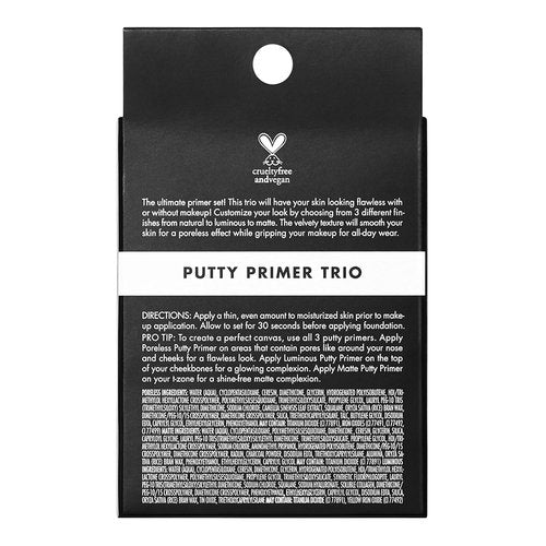 e.l.f. Cosmetics Putty Primer Trio - Poreless, Matte & Luminous Finish | Travel Size, 0.14 Oz Each