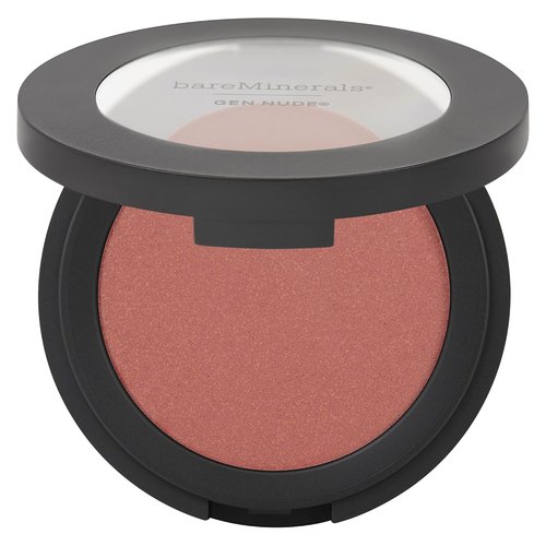 bareMinerals Gen Nude Powder Blush - Mineral-Based Pressed Powder with Blooming Blush Brush Bundle