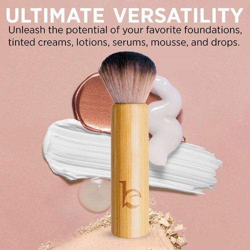 Self Tanning Drops & Kabuki Face Brush - Made with Natural and Organic Ingredients, Medium Face Tanning Drops to Add to Lotion, Moisturizing Bronzing Drops for Face & Body, Toxin Free Face Tanner
