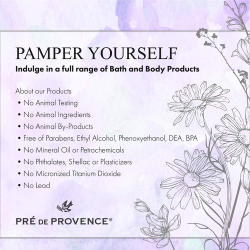 Pre de Provence Heart Shaped Gift Soap, 200 Gram, Camelia (6282)