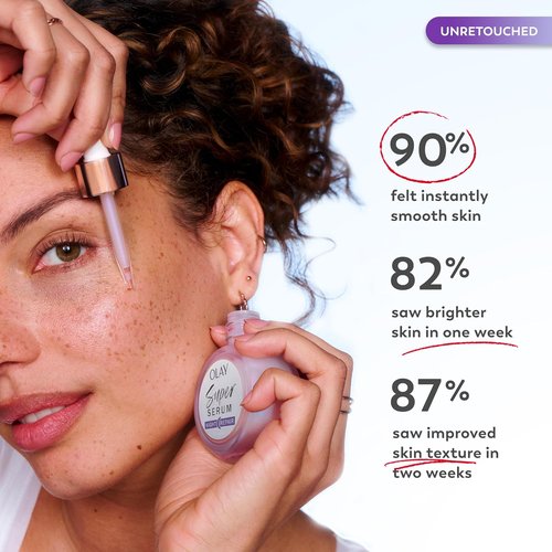 Olay Super Serum Night Repair - Fragrance-Free 5-in-1 Skin Care with Niacinamide & Peptides | 1.7 Oz