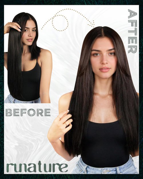 RUNATURE Blonde Tape in Hair Extensions Human Hair 16 Inch Tape ins Human Hair Extensions Ash Brown with Platinum Blonde Tape in Extensions Human Hair 50g 20pcs