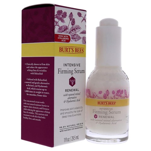 Burt's Bees Renewal Intensive Firming Serum - Natural Bakuchiol Retinol Alternative | 1 Ounce