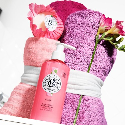 Roger & Gallet Body Lotion for Women - Hydrating Rose Scent | 8.4 oz Bottle