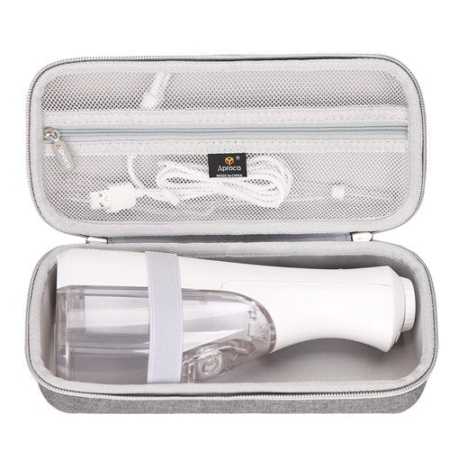Aproca Case Compatible with Waterpik WF-20 / WF-02 Cordless Water Flosser, Storage Portable Bag for Accessories -Grey (Case Only)