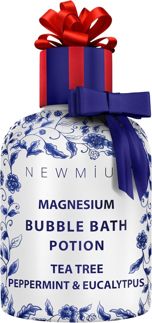 Regine Switzerland Magnesium Bubble Bath - Long-Lasting Foam for Sore Muscle Recovery | Relaxing Tea Tree & Eucalyptus