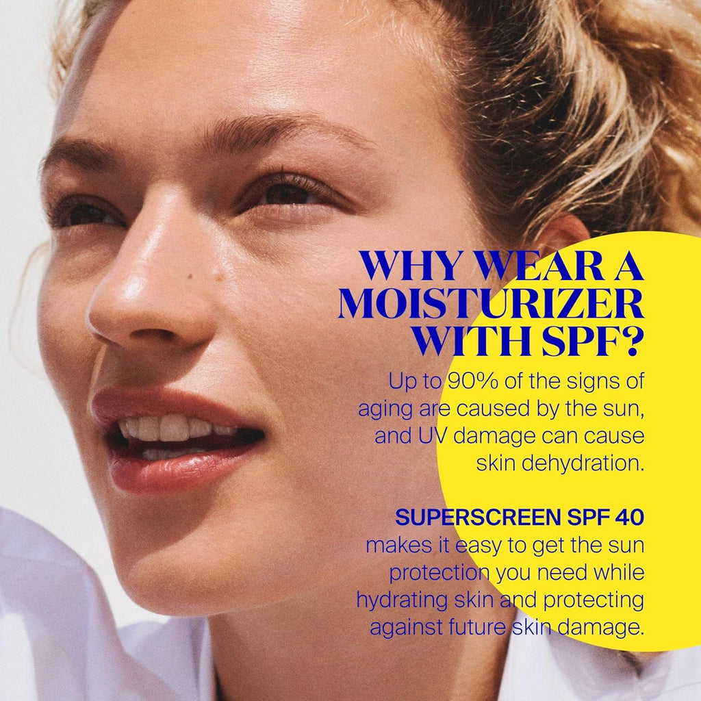 Supergoop! Superscreen Sunscreen - SPF 40 PA+++ Hydrating Daily Moisturizer - 1.7 fl oz | UV & Pollution Protection