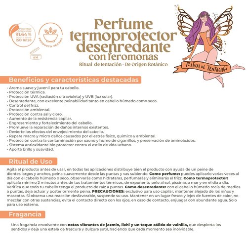 Skiennix Hair Perfume - Alcohol-Free Anti-Frizz Detangler with Sun Protection | 120ML Jasmine & Vanilla