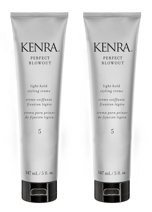 Kenra Professional Perfect Blowout 5 | Light Hold Styling Crème | Provides Thermal Protection | Increases All Over Body & Fullness | Lightweight Formula | All Hair Types | 5 fl. Oz (2-Pack)